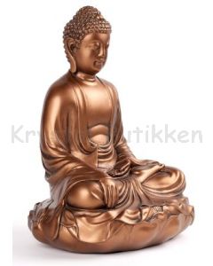 Buddha-EARTH TOUCHING POSE-29 cm-guld