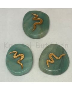 Amazonit blågrøn med slange