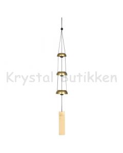 Tempelklokke med 3 klokker i messing