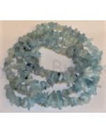 Akvamarin-blå-halskæde